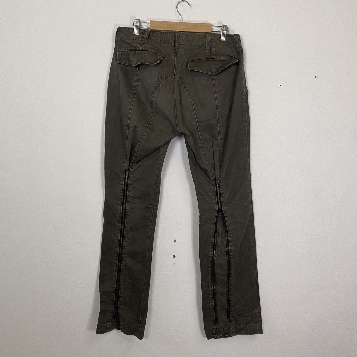 Japanese Brand Vintage Basquiat Double Knee Long Zip Rare Design Pants Size US 32 / EU 48 - 1 Thumbnail