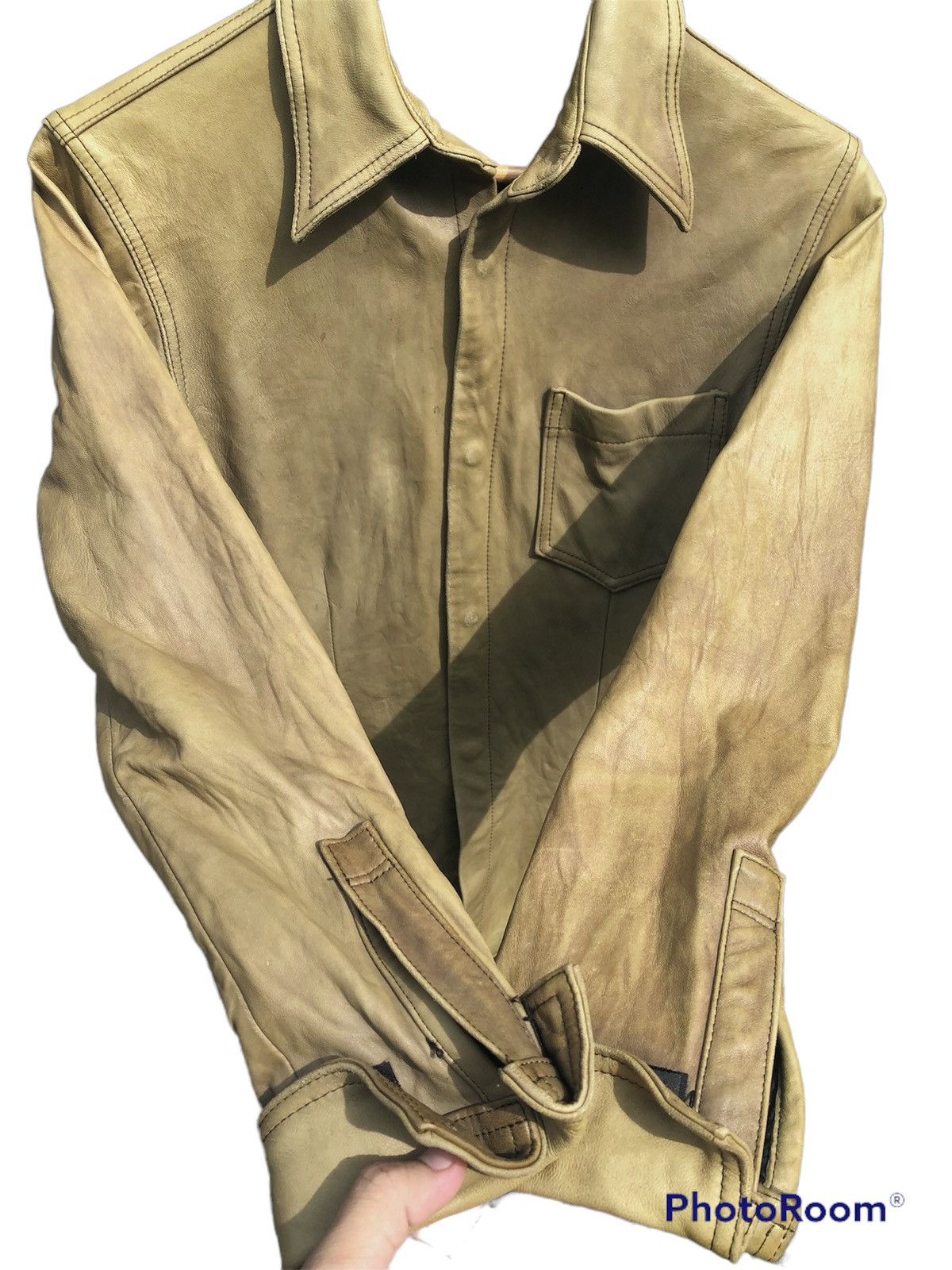 Isamu Katayama Backlash 💥Binding💥 ISAMU KATAYAMA BACKLASH Cowhide Leather jacket Size US S / EU 44-46 / 1 - 4 Thumbnail