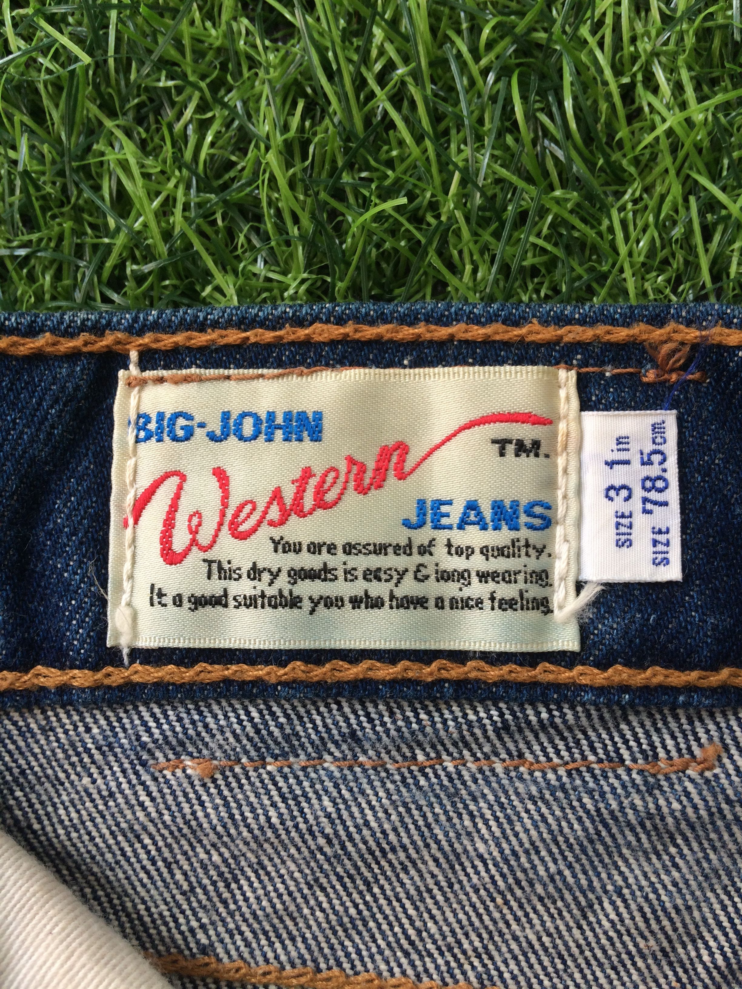 Big John × Japanese Brand × Vintage Bootcut Japan Dark Blue Denim Jeans #B-570 Size US 29 - 11 Thumbnail
