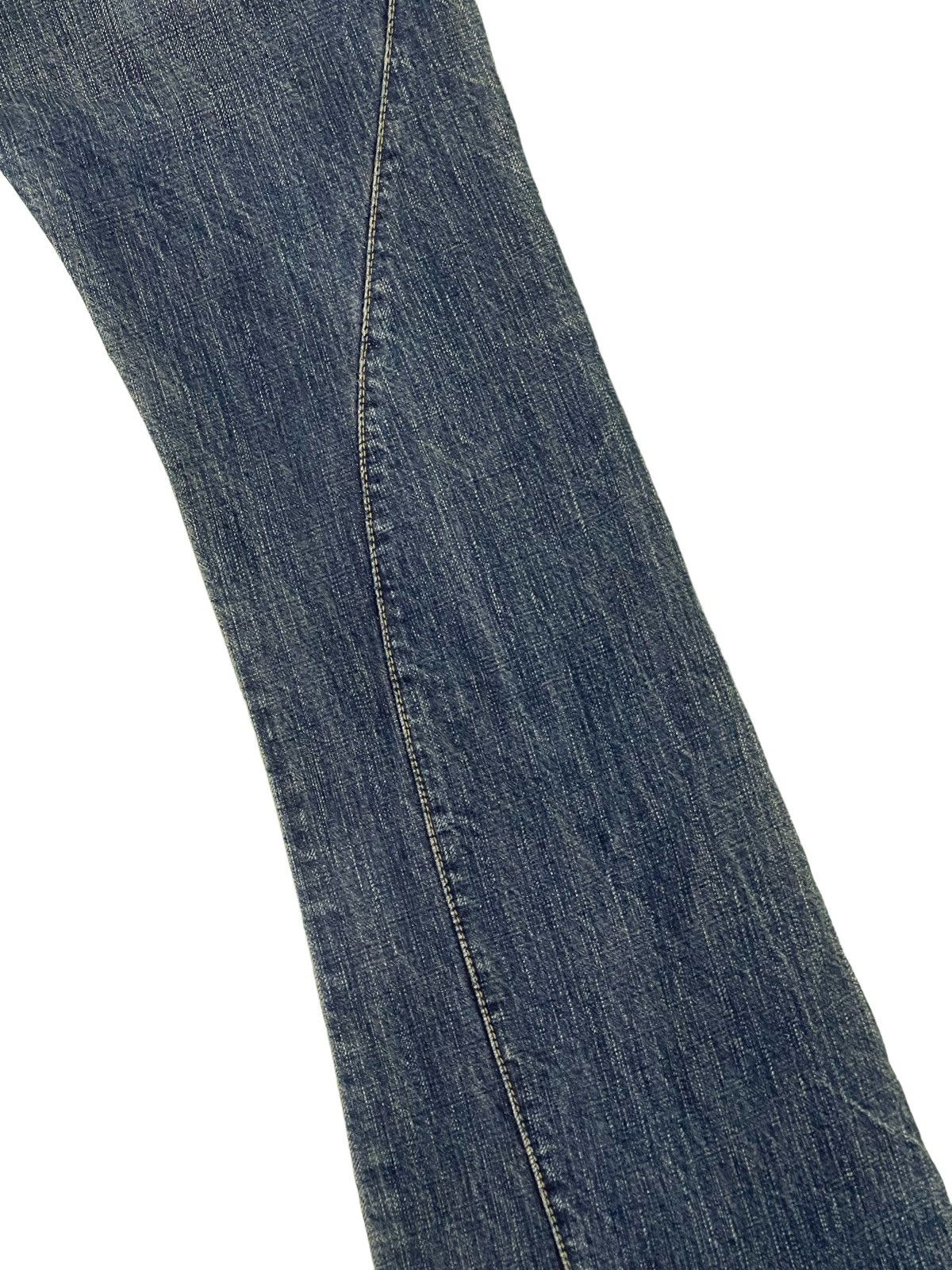Japanese Brand Flare Jeans Justin OG Denim Distressed Boot Cut 1🟦8 Size US 33 - 18 Thumbnail