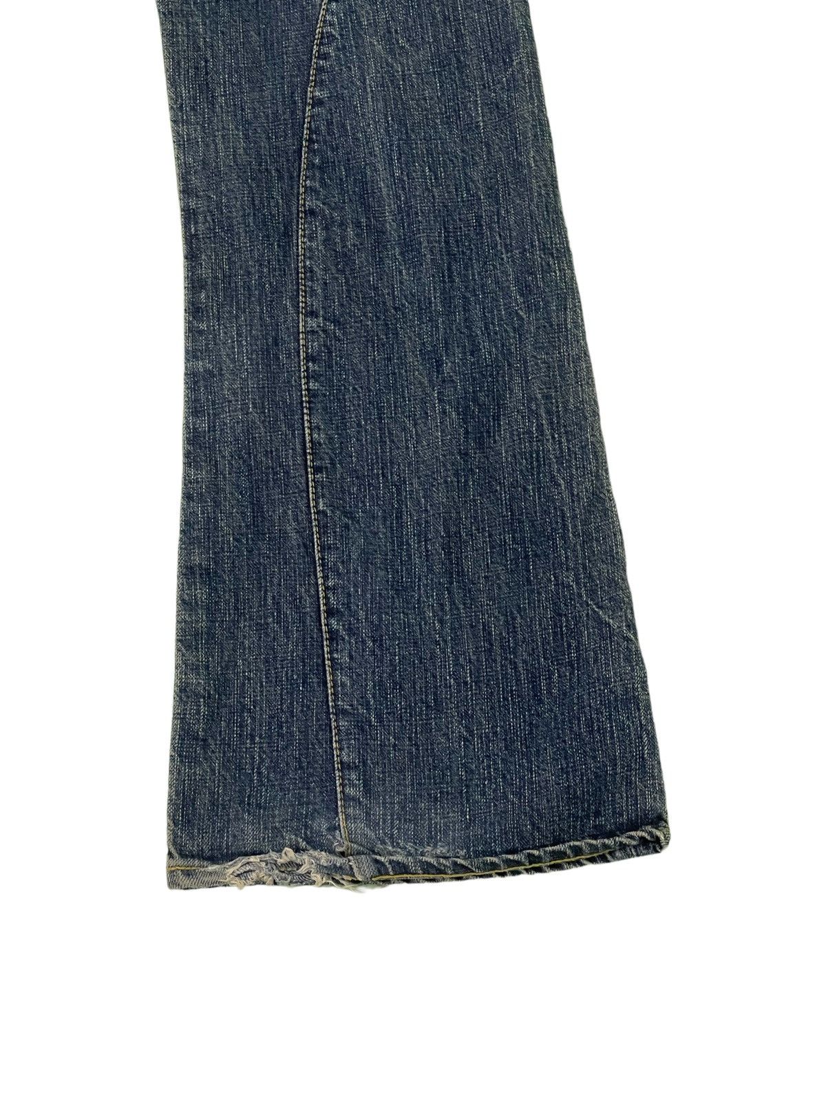 Japanese Brand Flare Jeans Justin OG Denim Distressed Boot Cut 1🟦8 Size US 33 - 16 Thumbnail