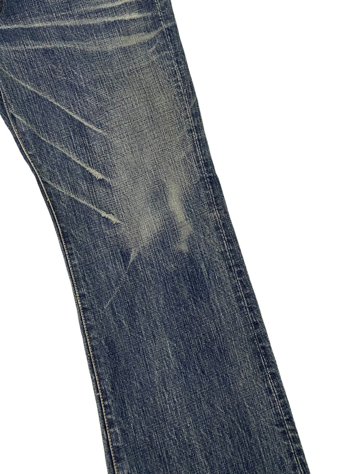 Japanese Brand Flare Jeans Justin OG Denim Distressed Boot Cut 1🟦8 Size US 33 - 6 Thumbnail