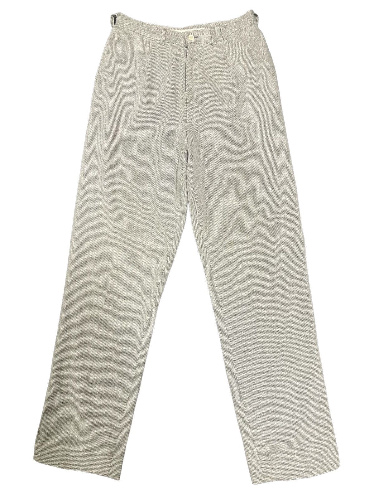 image of Japanese Mademoiselle Non Non Linen Style Trouser Pant in Grey, Women's (Size 25)