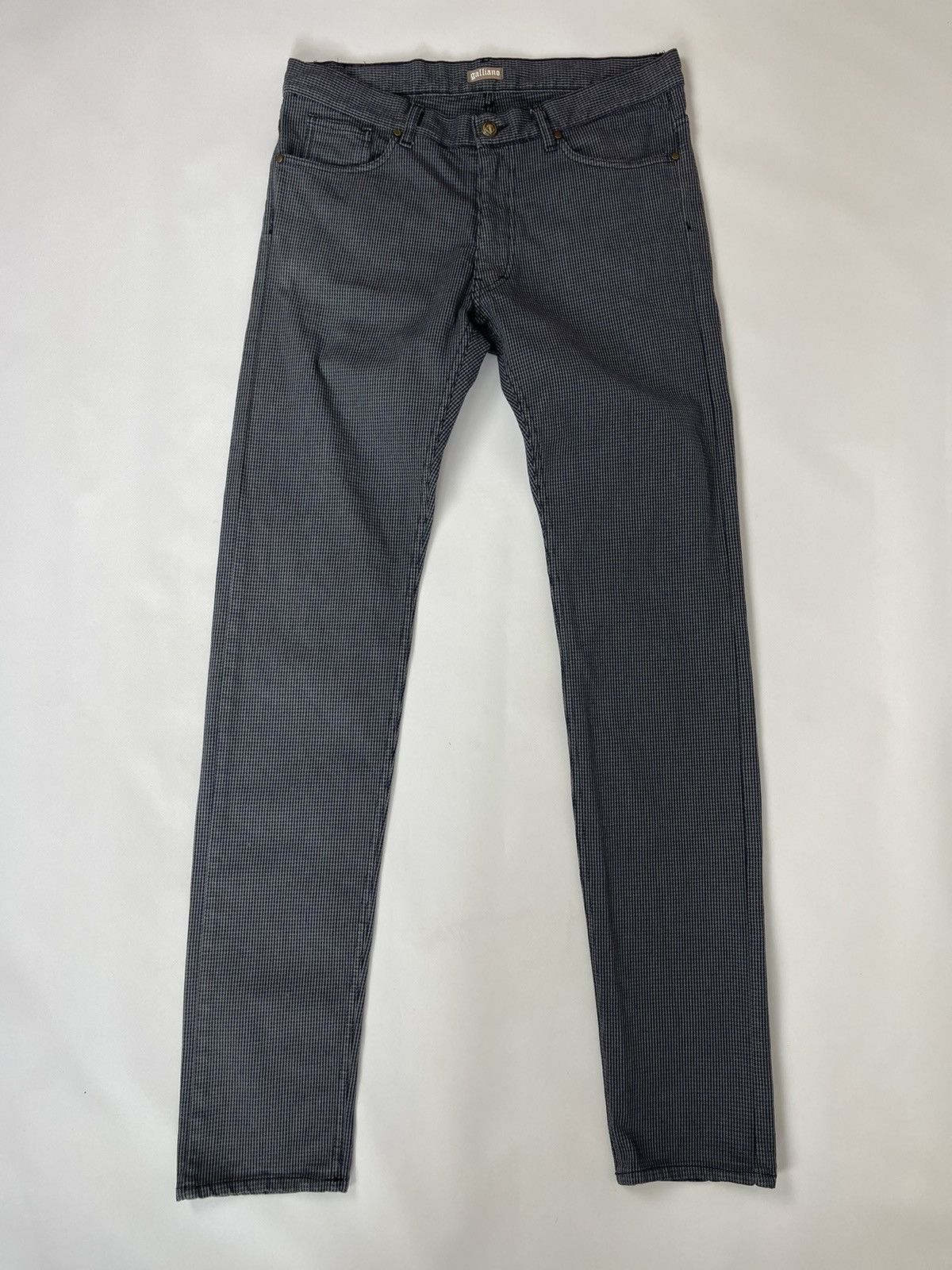 John Galliano Galliano made in Italy houndstooth pattern luxury pants Size US 34 / EU 50 - 9 Thumbnail