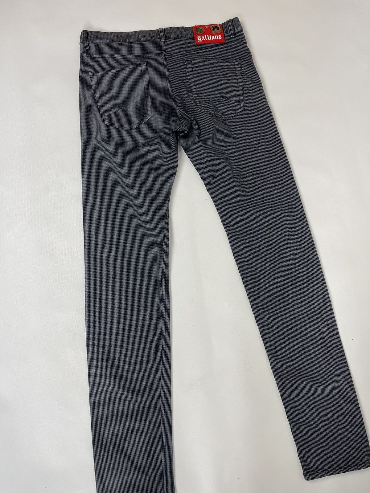 John Galliano Galliano made in Italy houndstooth pattern luxury pants Size US 34 / EU 50 - 4 Thumbnail