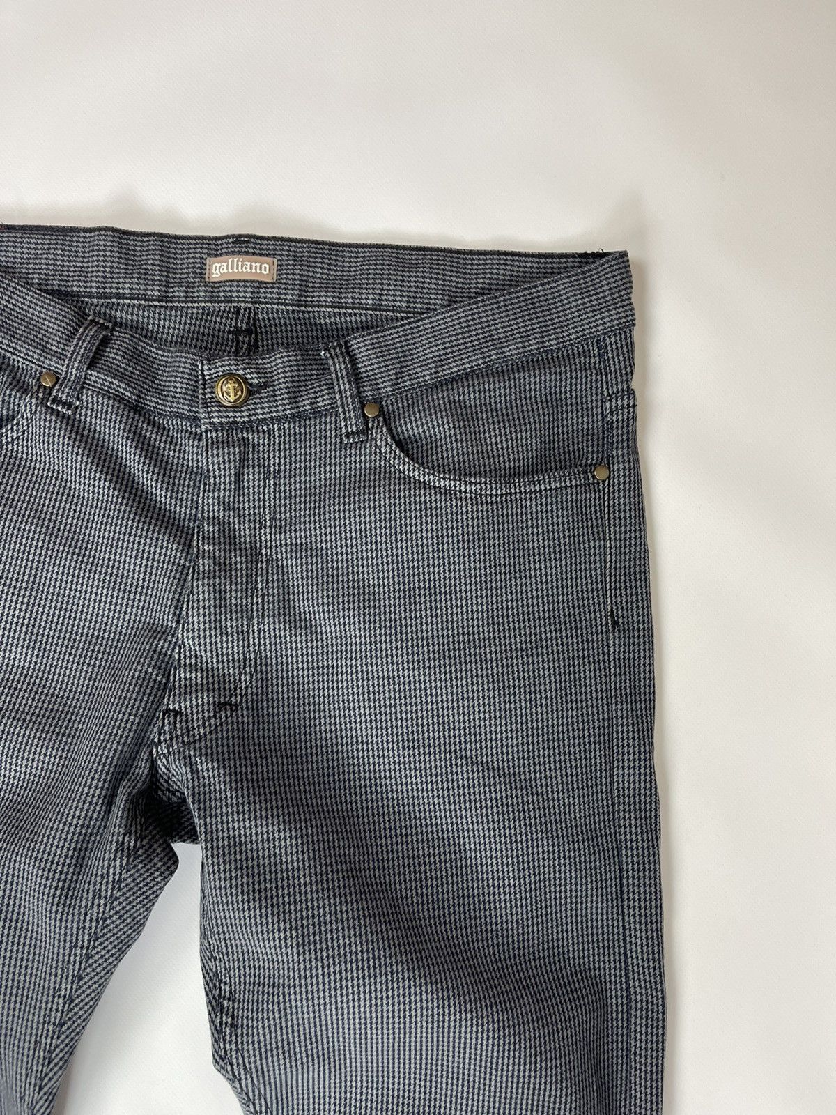John Galliano Galliano made in Italy houndstooth pattern luxury pants Size US 34 / EU 50 - 14 Thumbnail