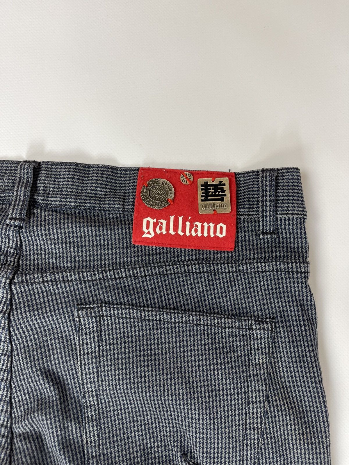 John Galliano Galliano made in Italy houndstooth pattern luxury pants Size US 34 / EU 50 - 7 Thumbnail