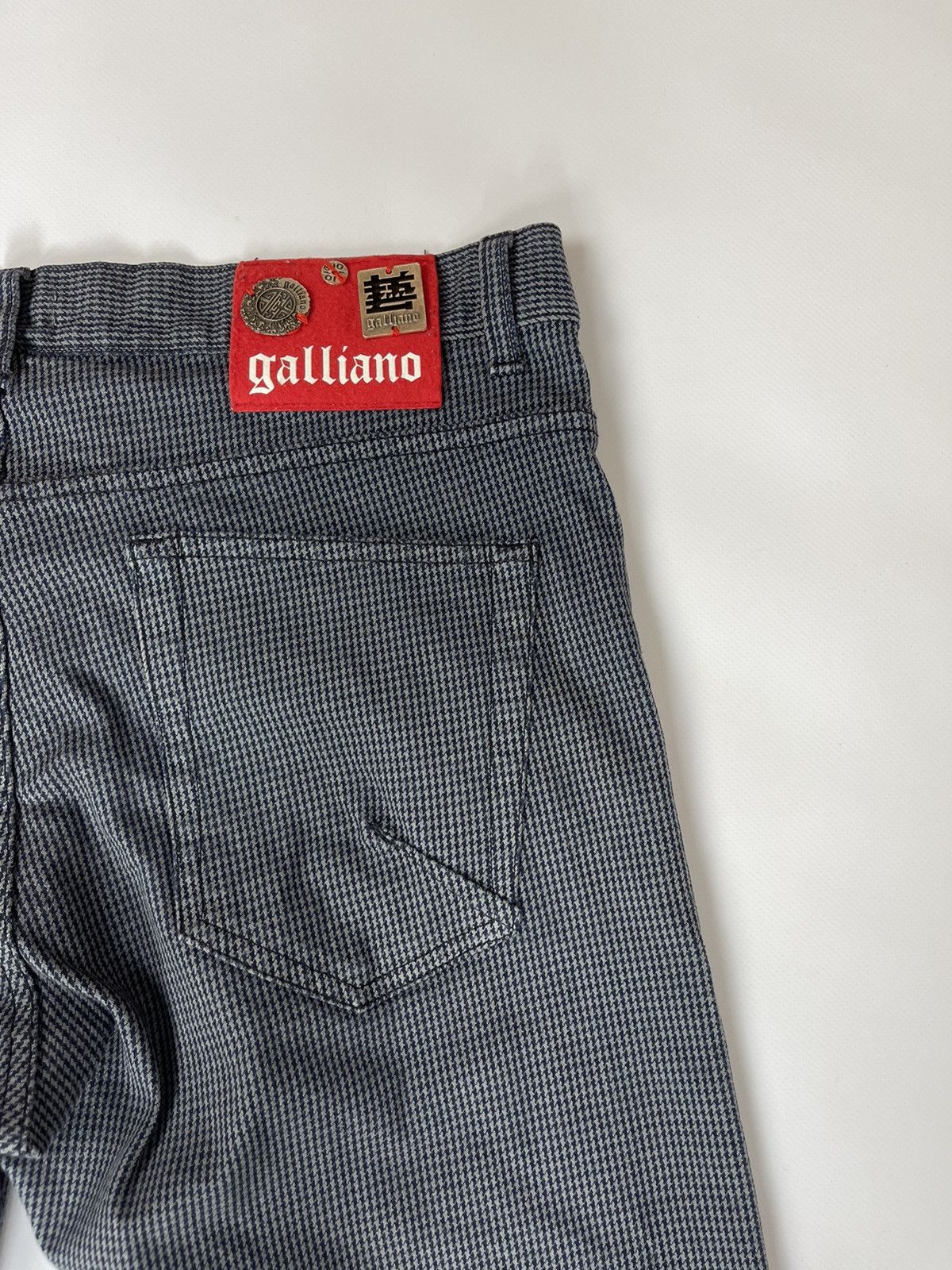 John Galliano Galliano made in Italy houndstooth pattern luxury pants Size US 34 / EU 50 - 8 Thumbnail