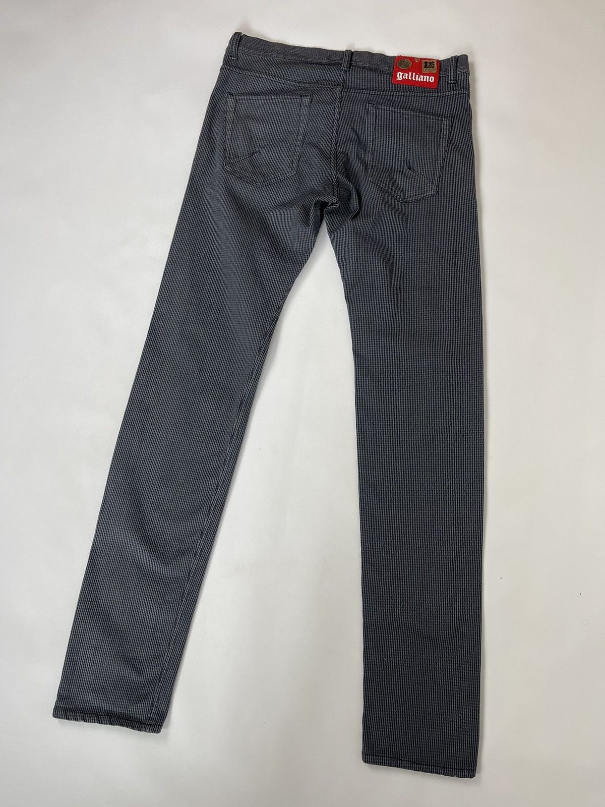 John Galliano Galliano made in Italy houndstooth pattern luxury pants Size US 34 / EU 50 - 3 Thumbnail