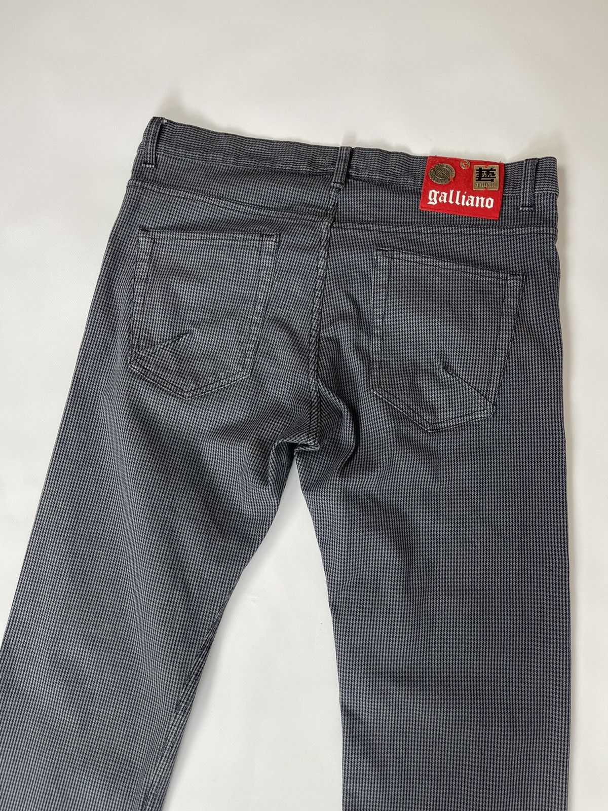 John Galliano Galliano made in Italy houndstooth pattern luxury pants Size US 34 / EU 50 - 1 Thumbnail