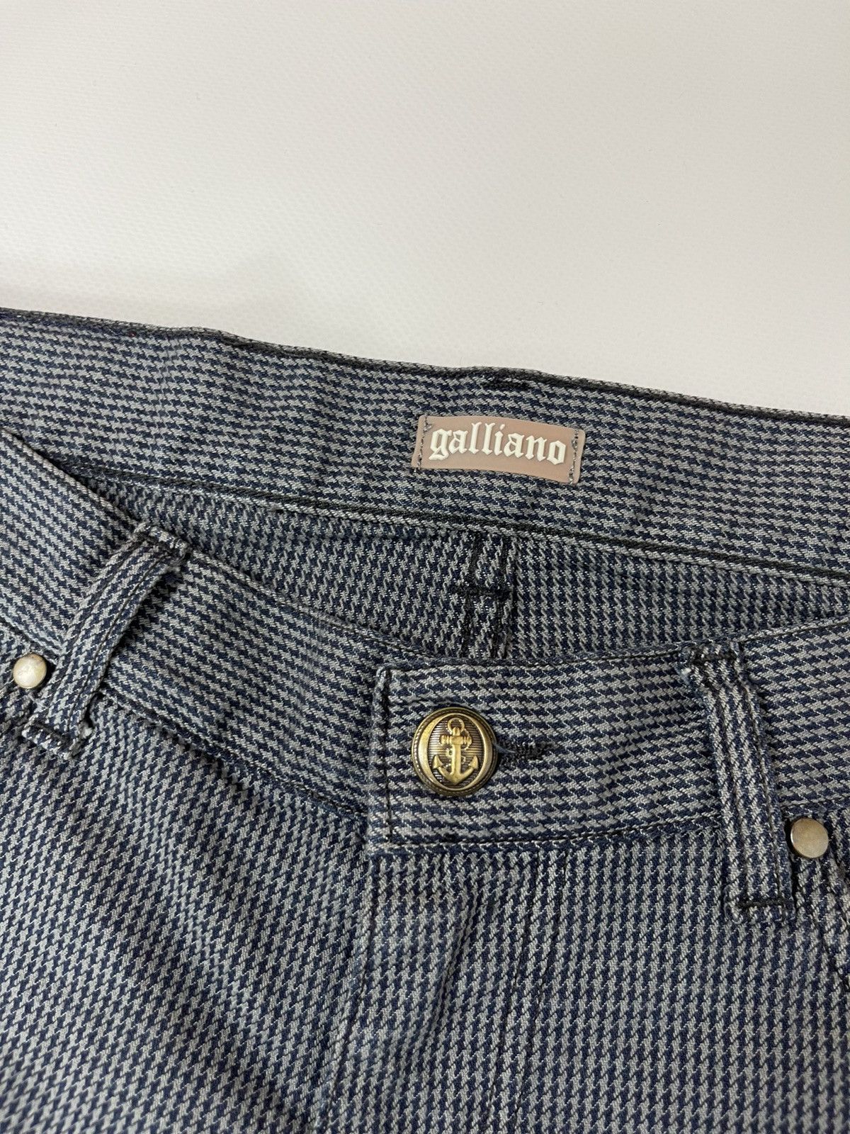 John Galliano Galliano made in Italy houndstooth pattern luxury pants Size US 34 / EU 50 - 16 Thumbnail