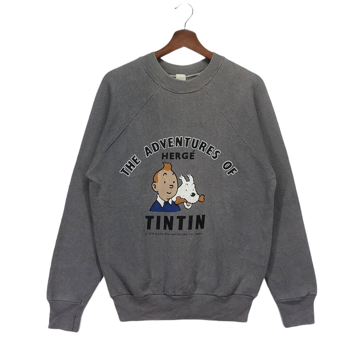 VINTAGE 80S THE ADVENTURES OF TINTIN COMICS SERIES CREWNECK