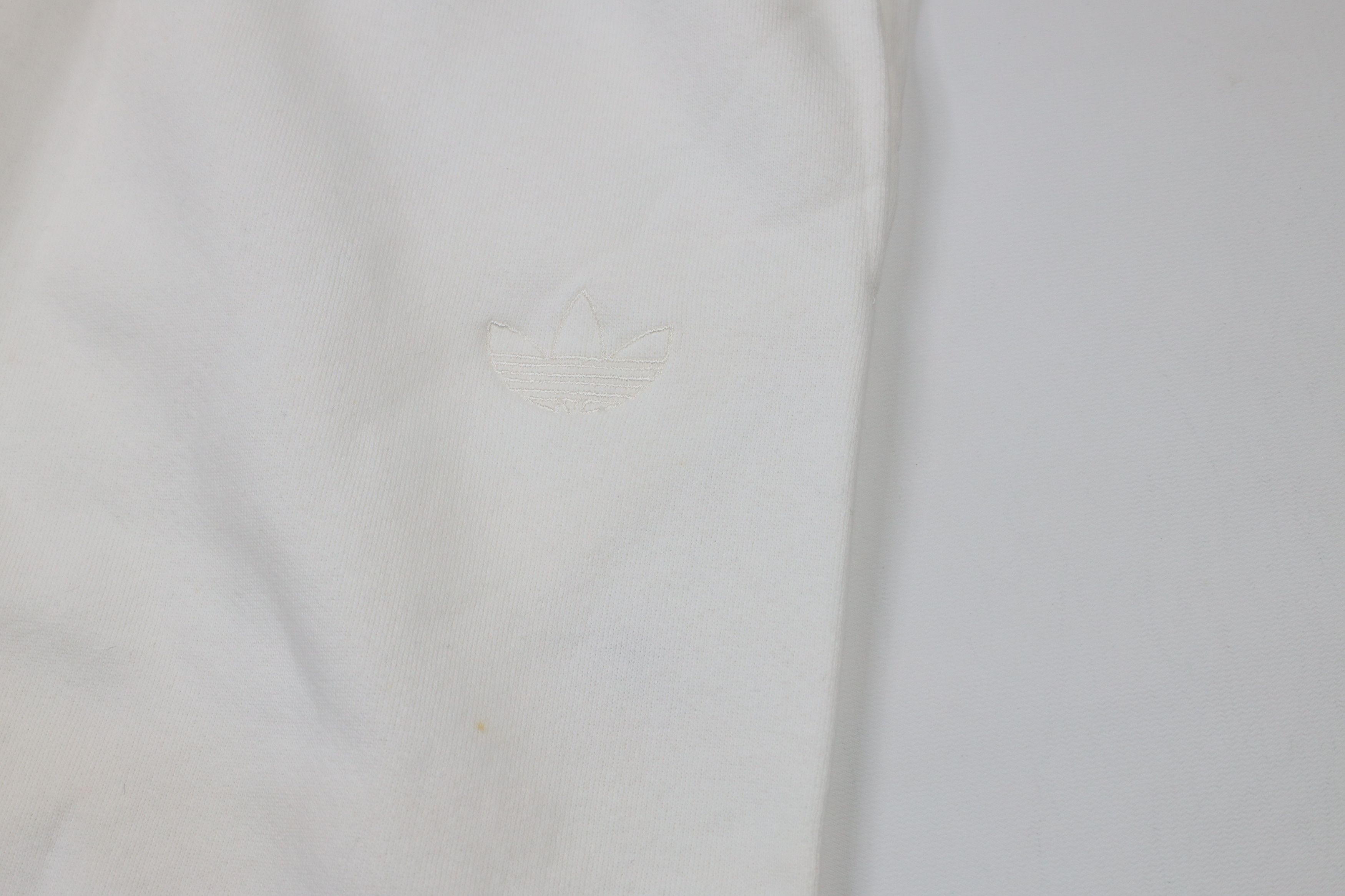 Vintage NOS Vintage 90s Adidas Heavyweight Sweatpants Joggers White Size US 36 / EU 52 - 5 Thumbnail