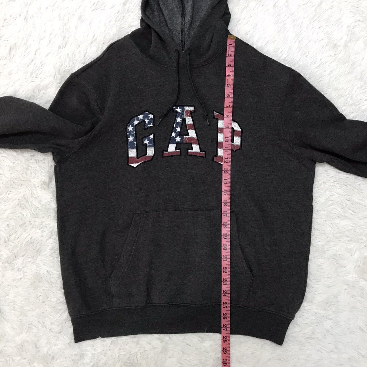 Gap Big Logo Embroidered Flag GAP Pullover Hoodie Size US L / EU 52-54 / 3 - 18 Thumbnail