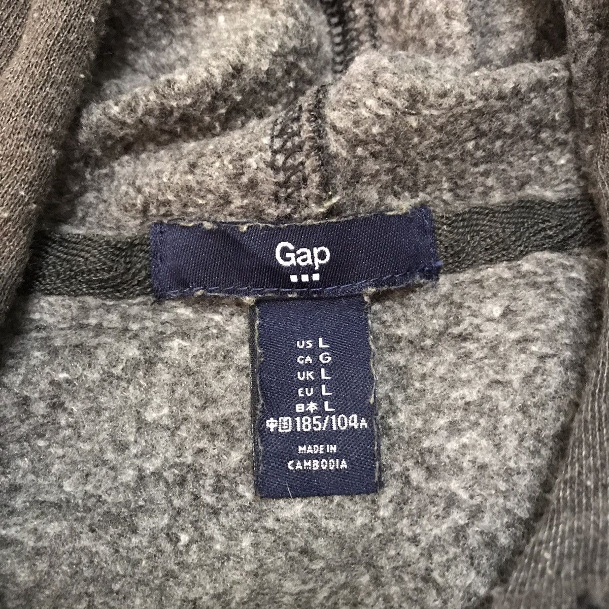 Gap Big Logo Embroidered Flag GAP Pullover Hoodie Size US L / EU 52-54 / 3 - 14 Thumbnail