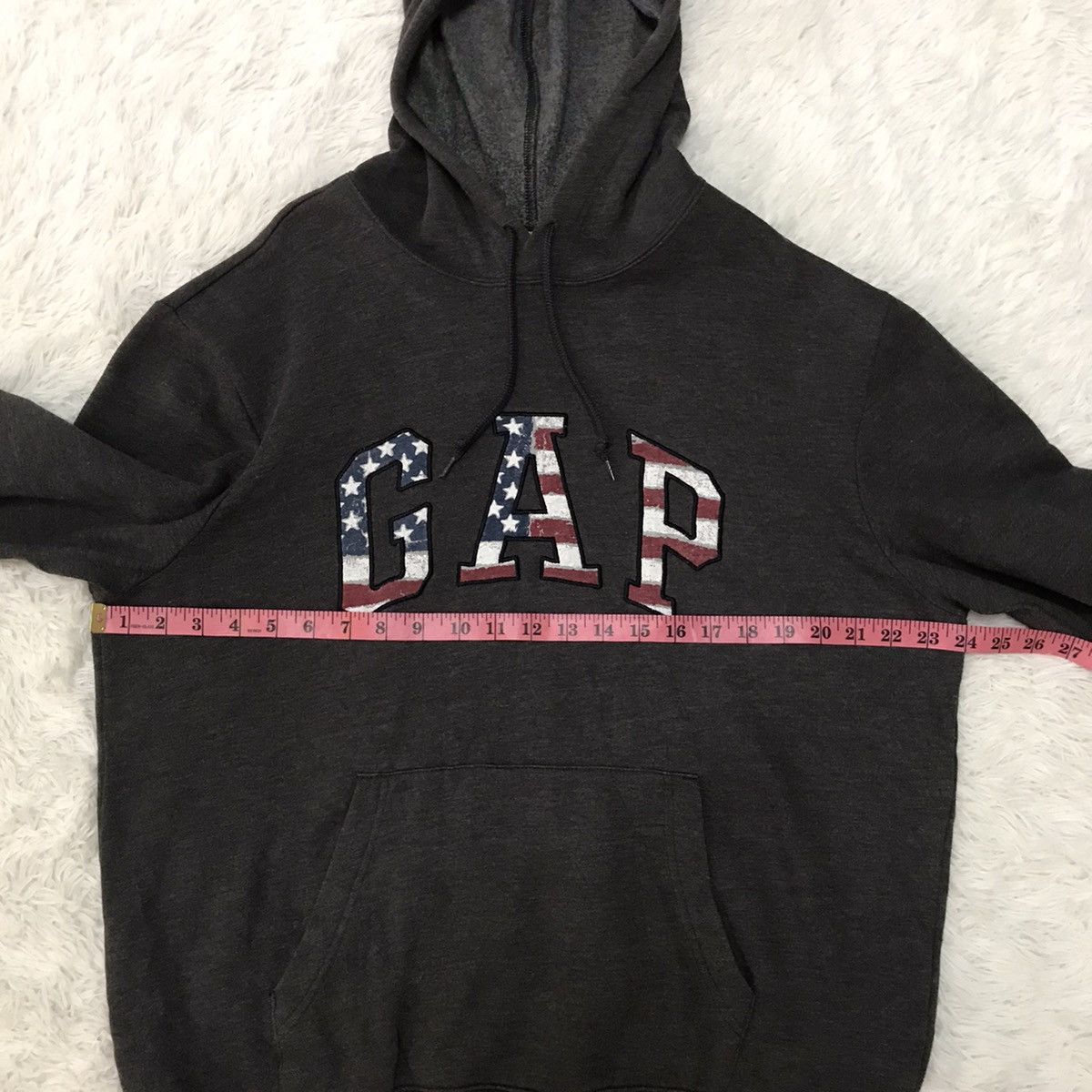 Gap Big Logo Embroidered Flag GAP Pullover Hoodie Size US L / EU 52-54 / 3 - 17 Thumbnail