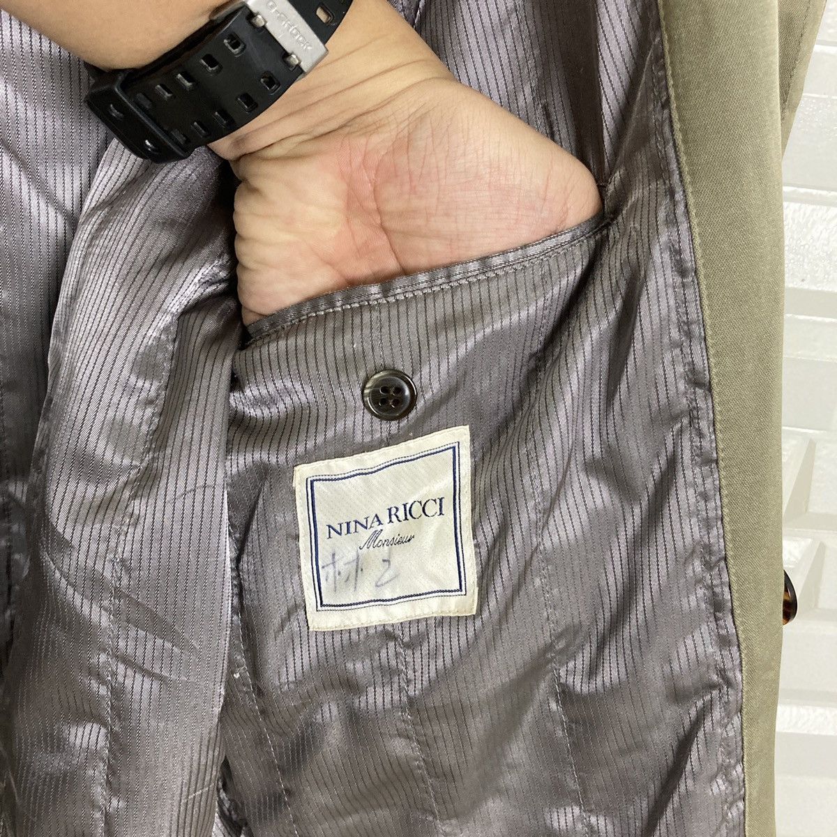 Japanese Brand 🔥LAST PRICE🔥 Vintage Nina Ricci Long Jacket Made In Japan Size US S / EU 44-46 / 1 - 18 Thumbnail