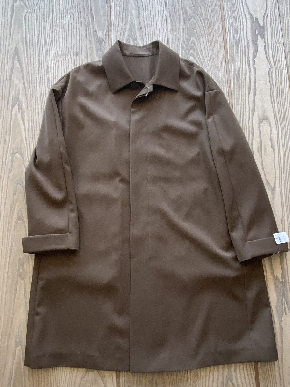 image of Ermenegildo Zegna x Fear Of God Zegna Brown Overcoat, Men's (Size Small)