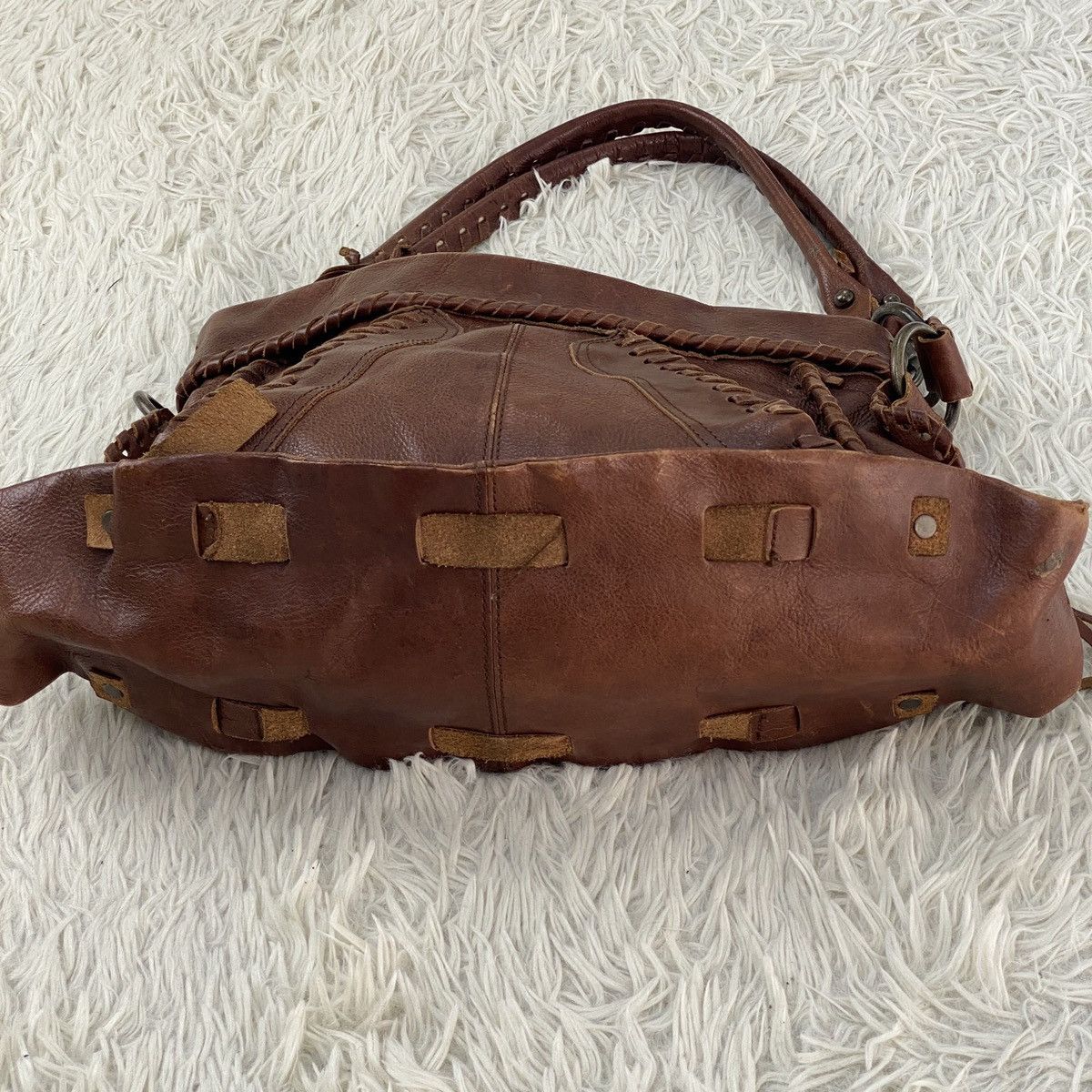Alfredo Bannister Alfredo Bannister Leather Handbag Size ONE SIZE - 6 Thumbnail