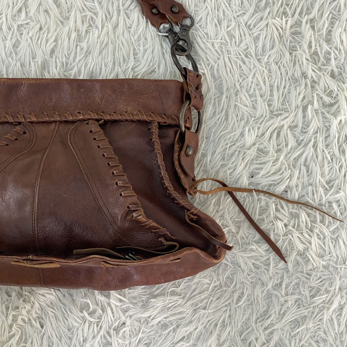 Alfredo Bannister Alfredo Bannister Leather Handbag Size ONE SIZE - 10 Thumbnail
