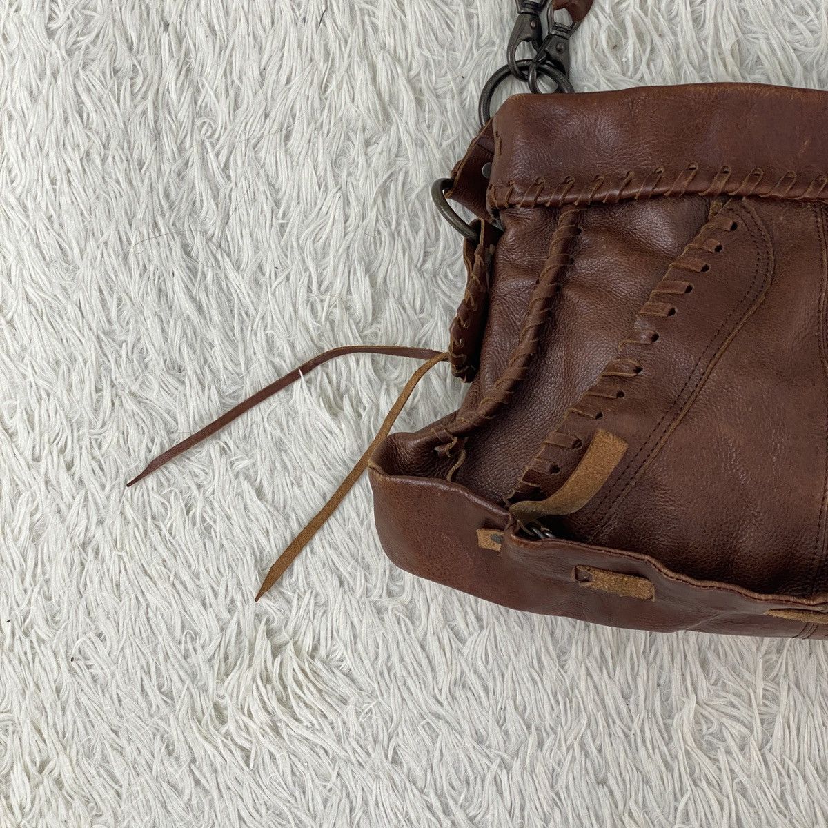 Alfredo Bannister Alfredo Bannister Leather Handbag Size ONE SIZE - 4 Thumbnail