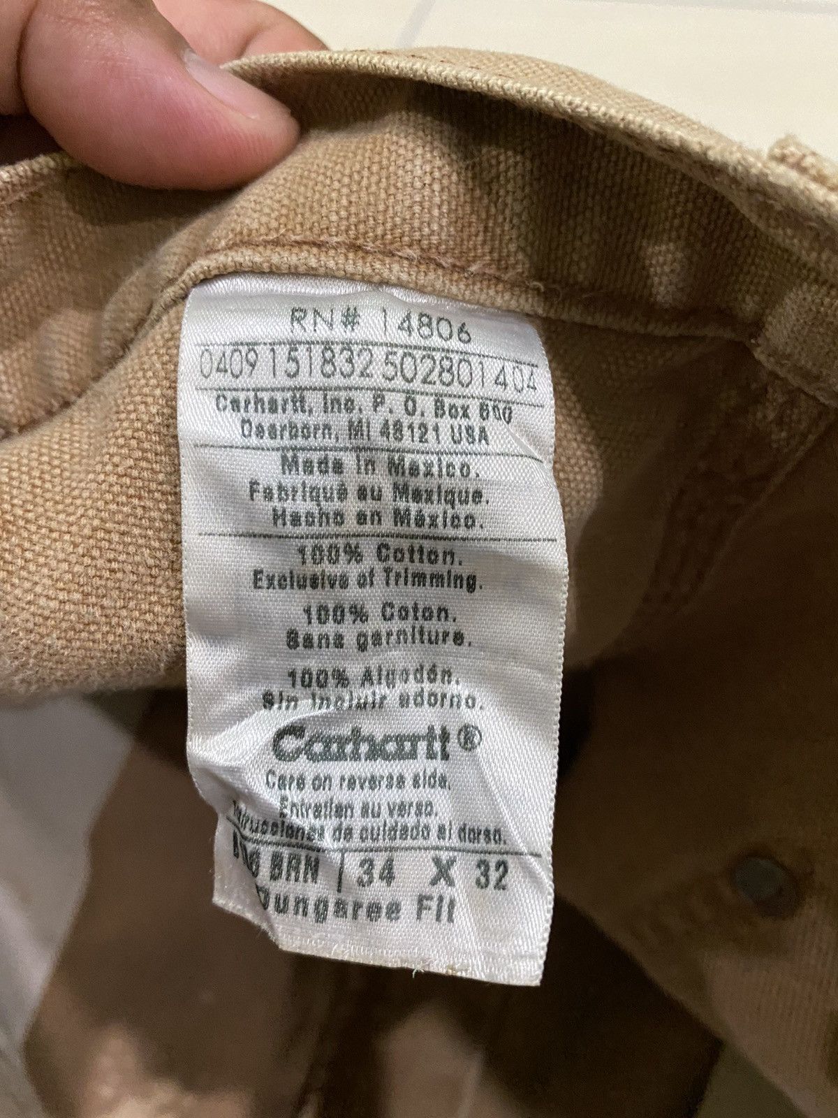 Carhartt Vintage Carhartt Double knee custom canvas size 34 trousers Size US 34 / EU 50 - 15 Thumbnail