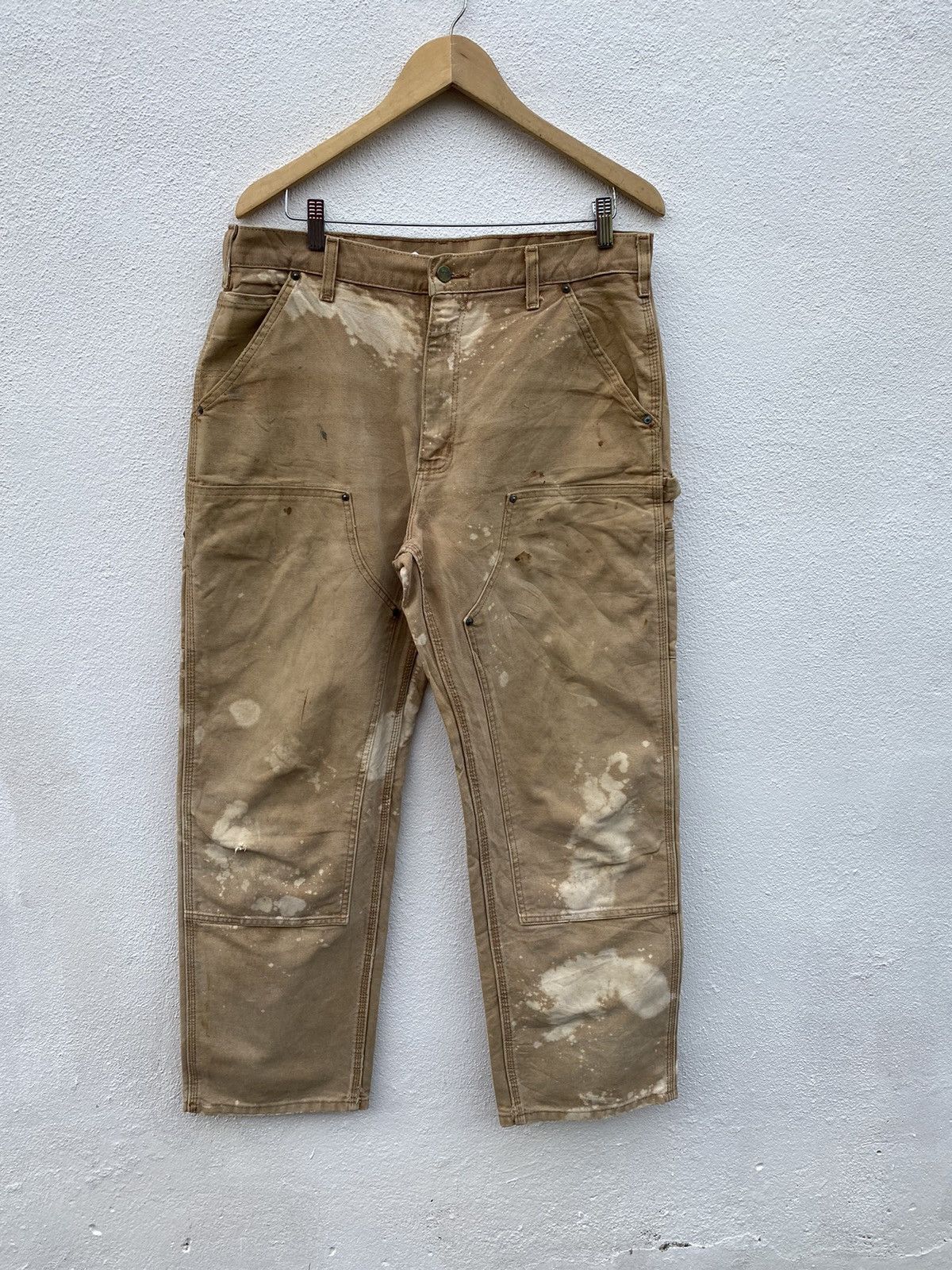 Carhartt Vintage Carhartt Double knee custom canvas size 34 trousers Size US 34 / EU 50 - 1 Thumbnail