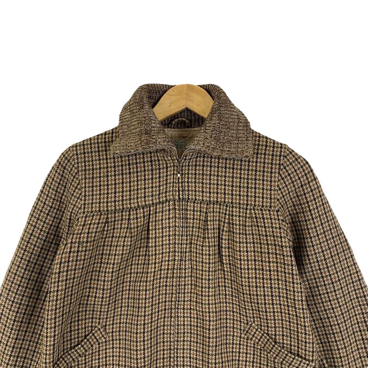 Givenchy × Vintage GIVENCHY ENFANTS Tartan Design Zipper Wool Bomber Jacket Size L / US 10 / IT 46 - 5 Thumbnail