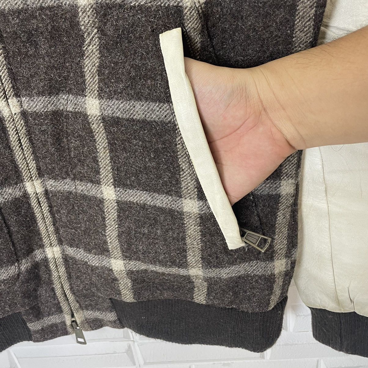 Flannel Japanese Flannel Wool Leather Jacket Size US M / EU 48-50 / 2 - 9 Thumbnail