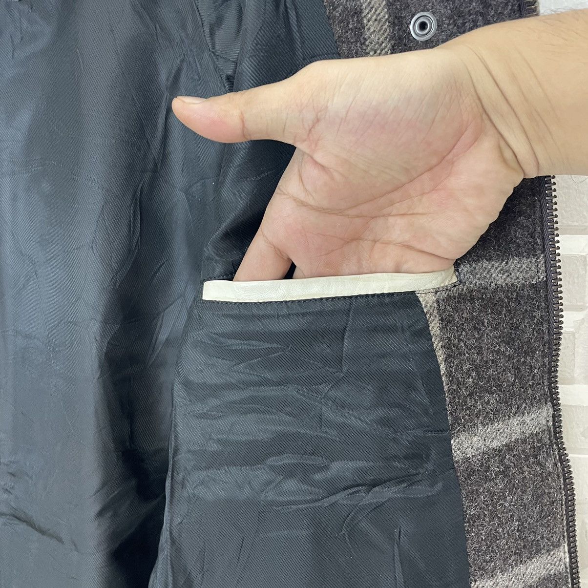 Flannel Japanese Flannel Wool Leather Jacket Size US M / EU 48-50 / 2 - 17 Thumbnail
