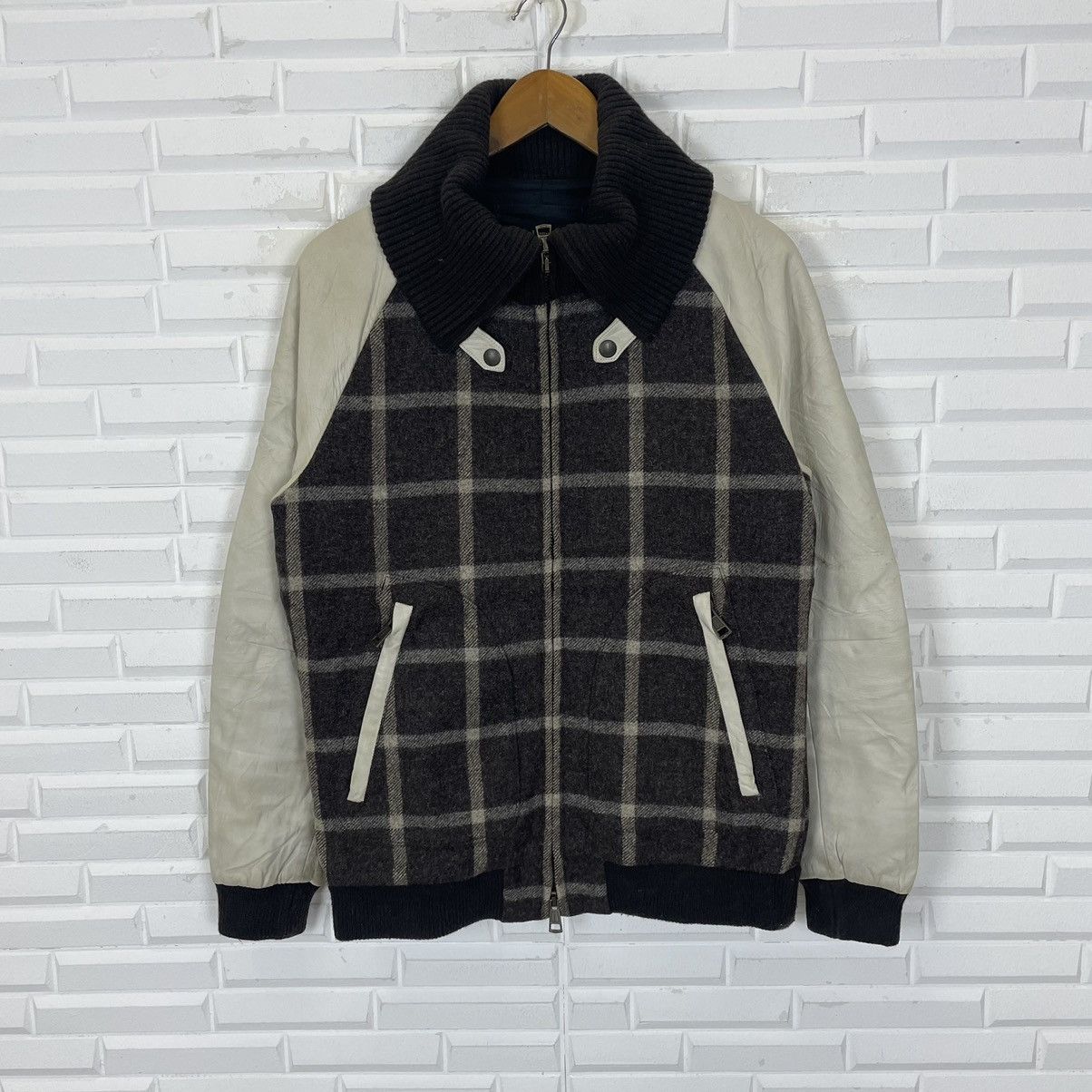 Flannel Japanese Flannel Wool Leather Jacket Size US M / EU 48-50 / 2 - 1 Thumbnail