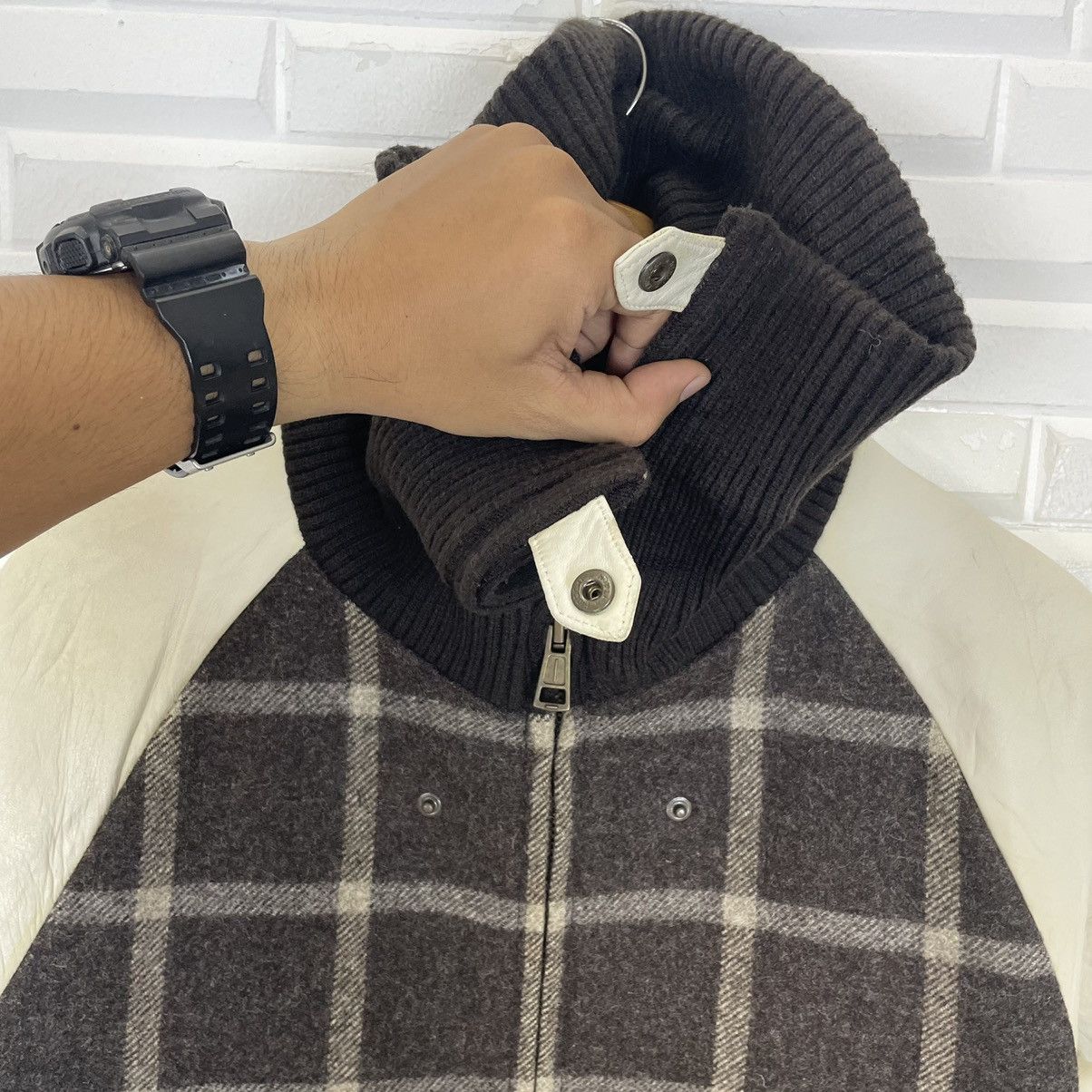 Flannel Japanese Flannel Wool Leather Jacket Size US M / EU 48-50 / 2 - 12 Thumbnail