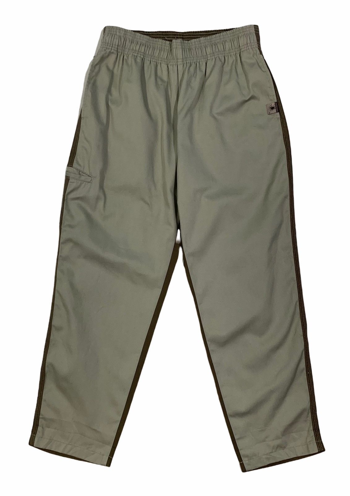 image of Miharayasuhiro 20/21Aw Two-Toned Layered Cargo Trousers in Khaki, Men's (Size 32)