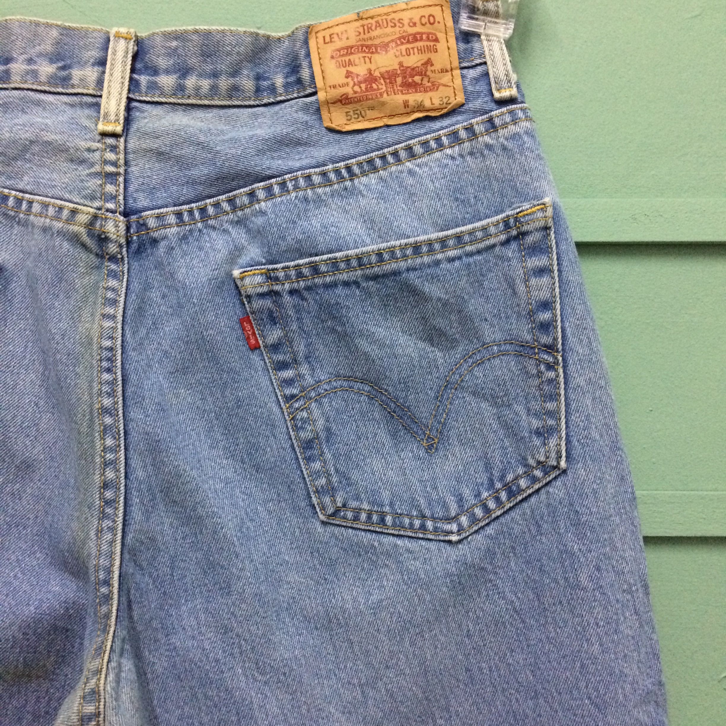 Jean × Levi's Levis 550 Light Wash Jeans #B-176 Size US 32 / EU 48 - 8 Thumbnail