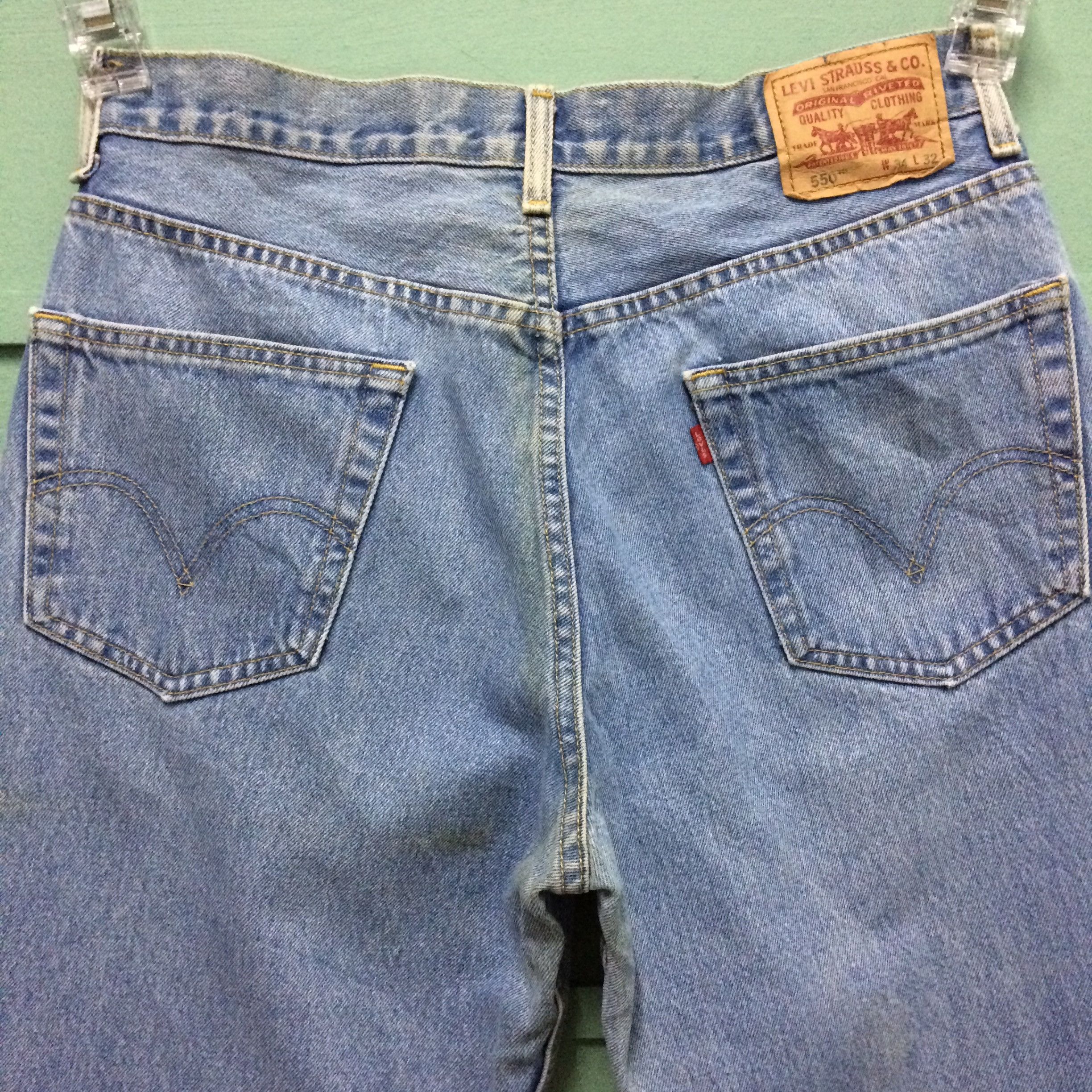 Jean × Levi's Levis 550 Light Wash Jeans #B-176 Size US 32 / EU 48 - 7 Thumbnail