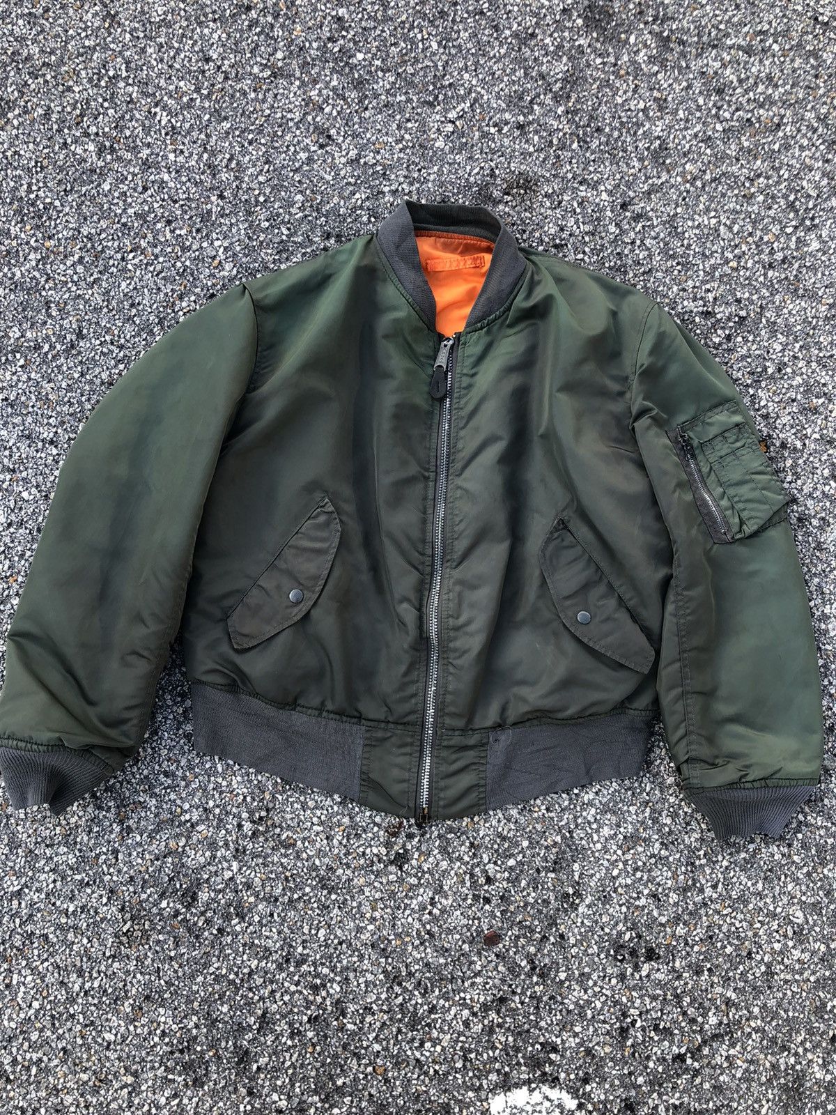 Alpha Industries Alpha Industries Embroidered Logo MA-1 Flying Bomber Jacket Size US L / EU 52-54 / 3 - 3 Thumbnail