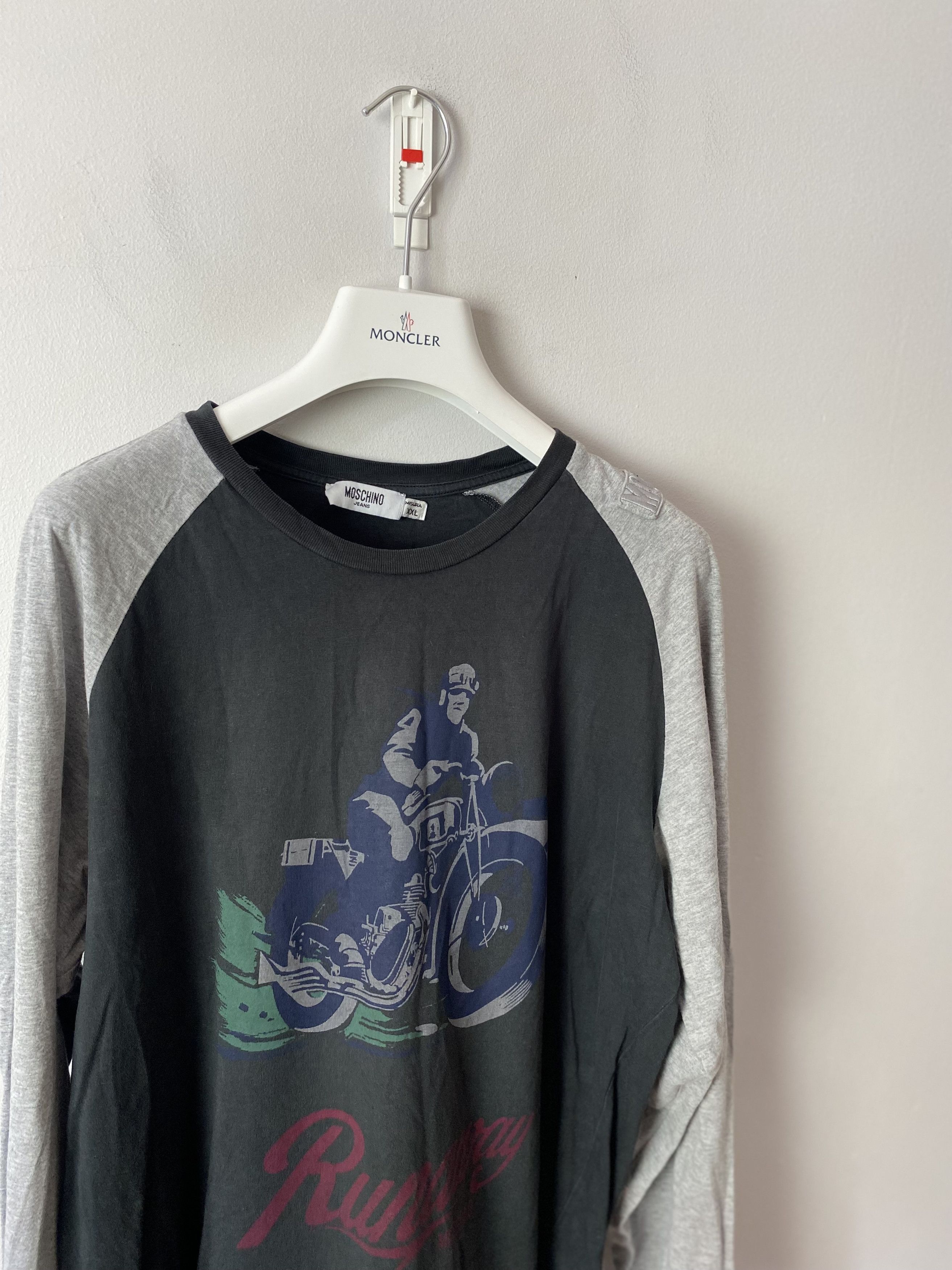 Moschino Moschino vintage long sleeve t-shirt Size US XXL / EU 58 / 5 - 2 Thumbnail