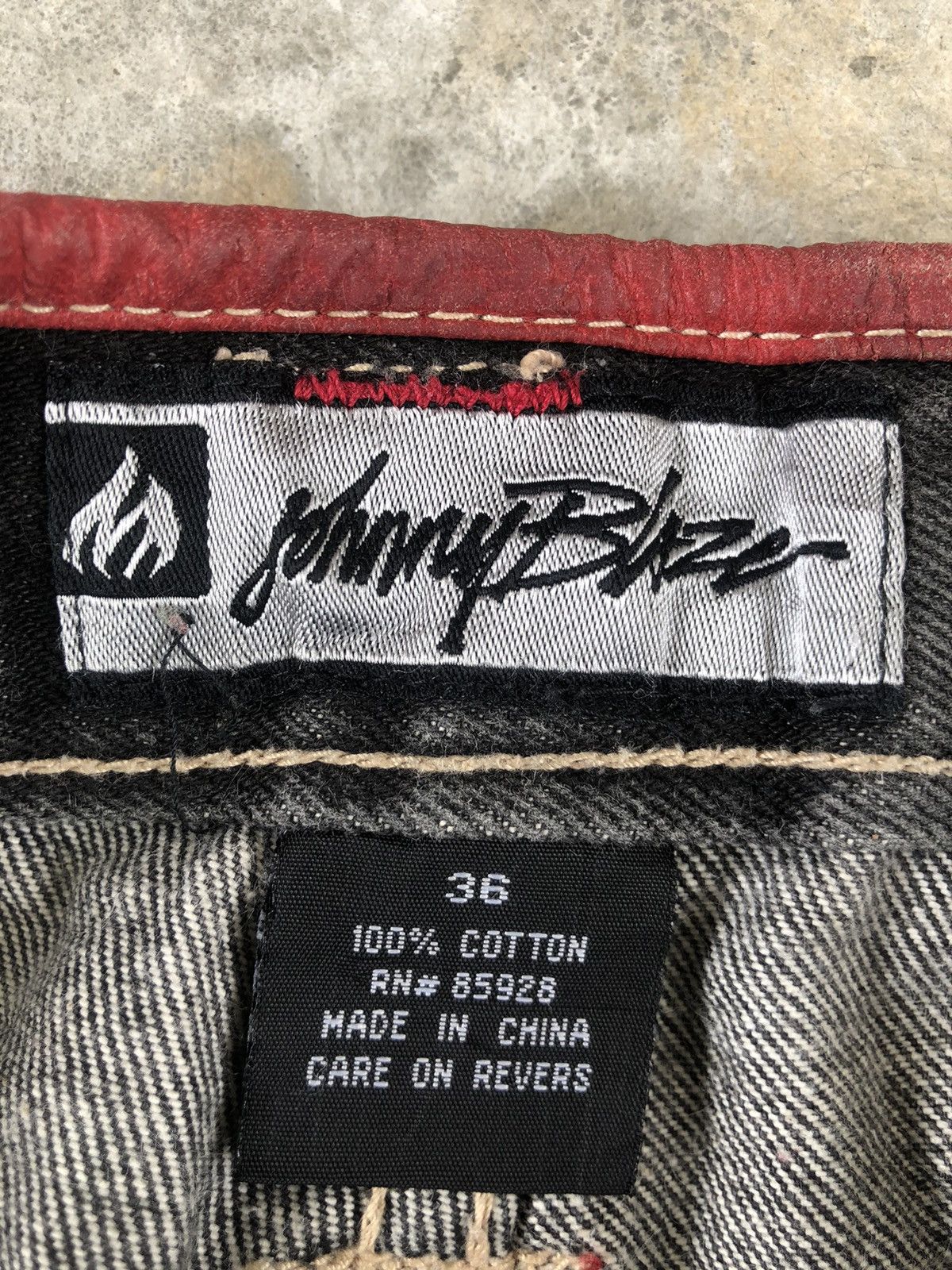 Vintage Y2k Johnny Blaze Baggy Jeans hip hop Distressed Size US 35 - 16 Thumbnail