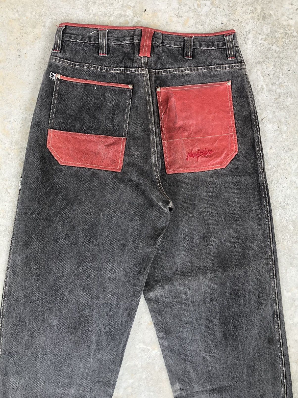 Vintage Y2k Johnny Blaze Baggy Jeans hip hop Distressed Size US 35 - 8 Thumbnail