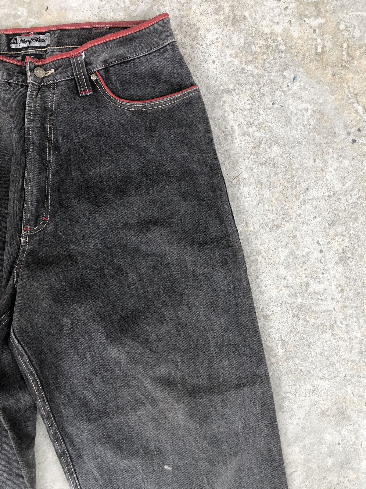 Vintage Y2k Johnny Blaze Baggy Jeans hip hop Distressed Size US 35 - 5 Thumbnail