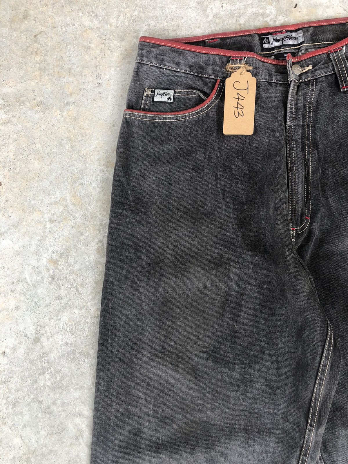 Vintage Y2k Johnny Blaze Baggy Jeans hip hop Distressed Size US 35 - 4 Thumbnail