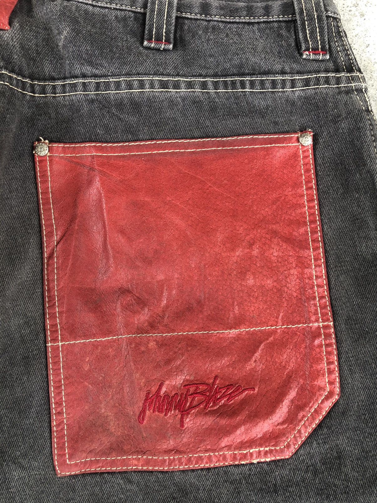 Vintage Y2k Johnny Blaze Baggy Jeans hip hop Distressed Size US 35 - 14 Thumbnail