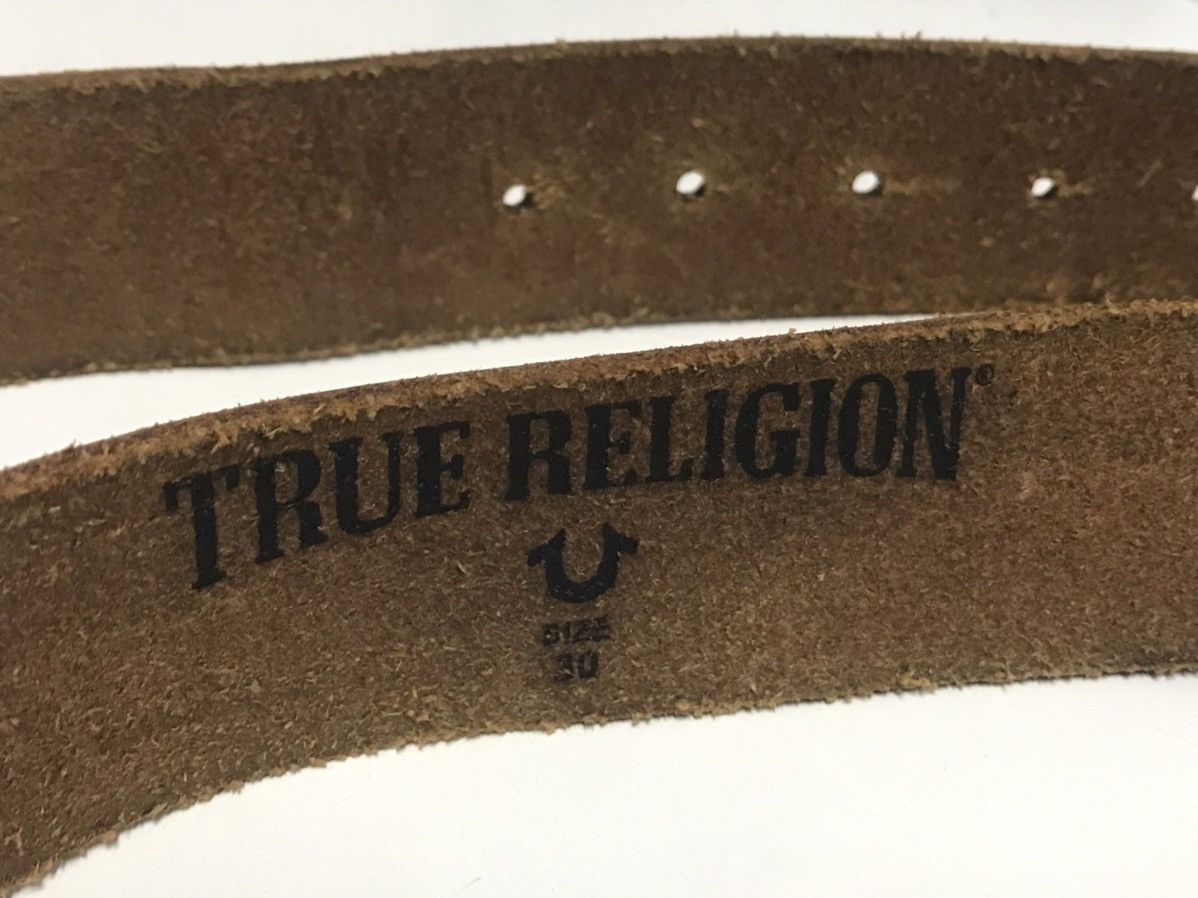 True Religion HOT 🥵 🔥 TRUE RELIGION LOGO BELT Size 30 - 6 Thumbnail