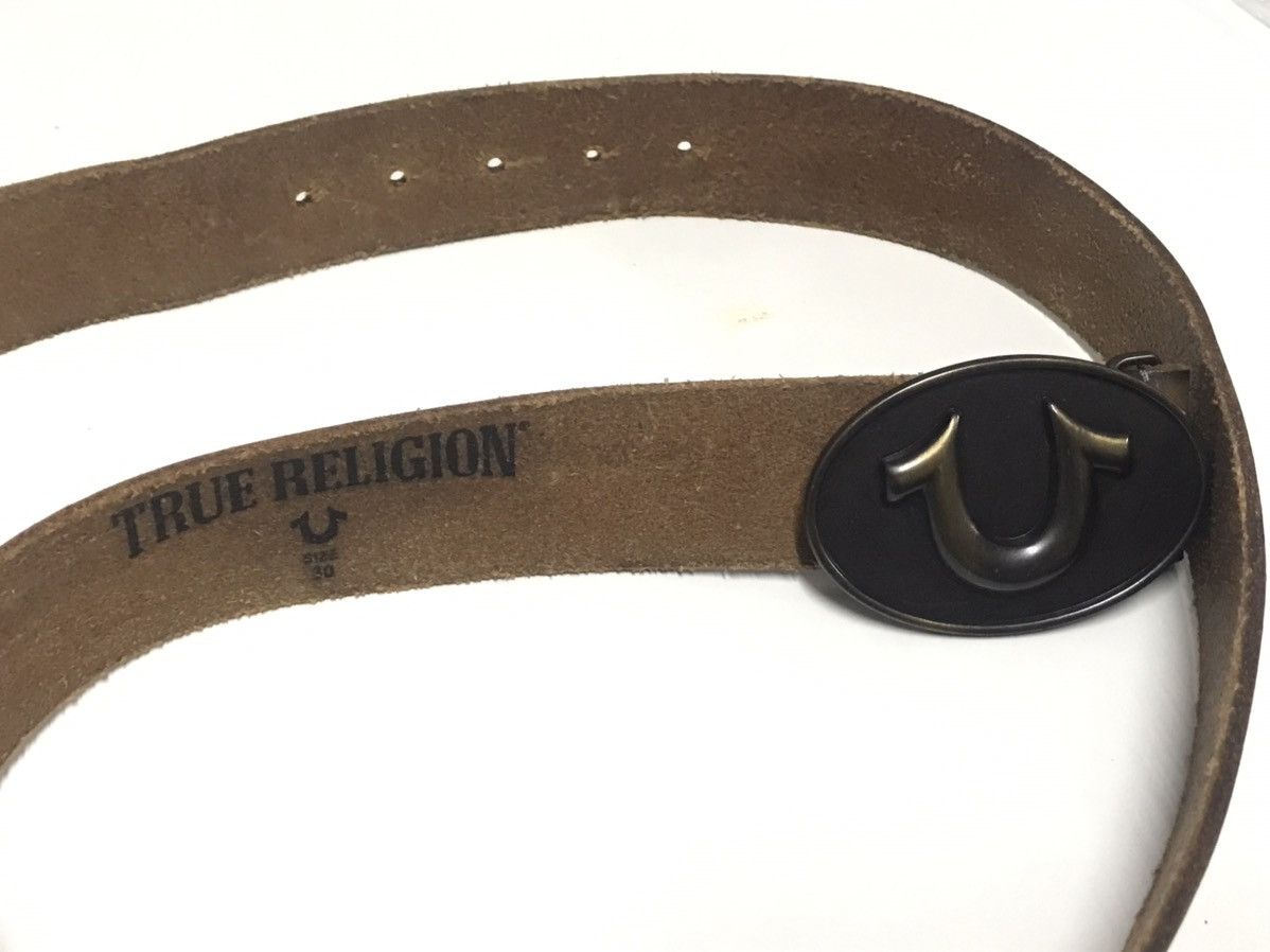 True Religion HOT 🥵 🔥 TRUE RELIGION LOGO BELT Size 30 - 7 Thumbnail