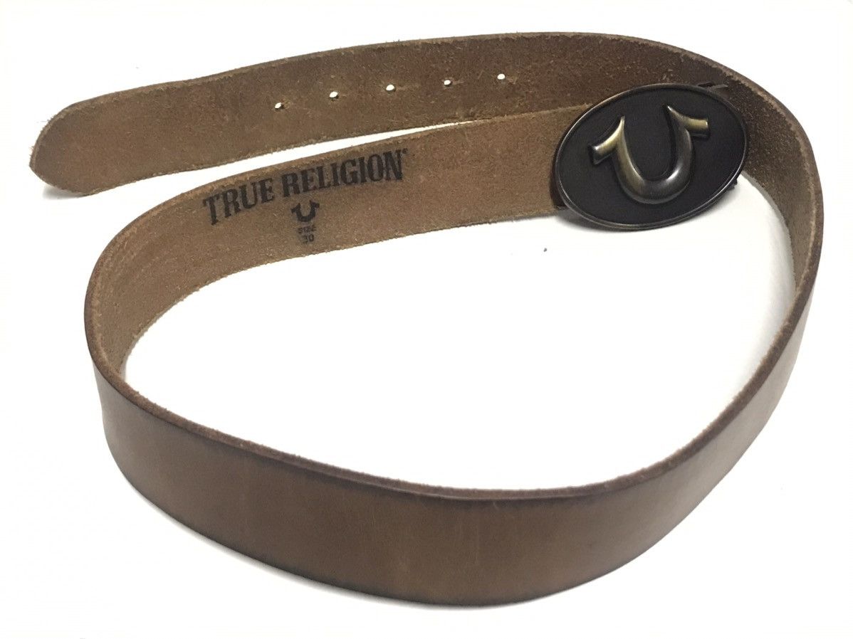 True Religion HOT 🥵 🔥 TRUE RELIGION LOGO BELT Size 30 - 5 Thumbnail
