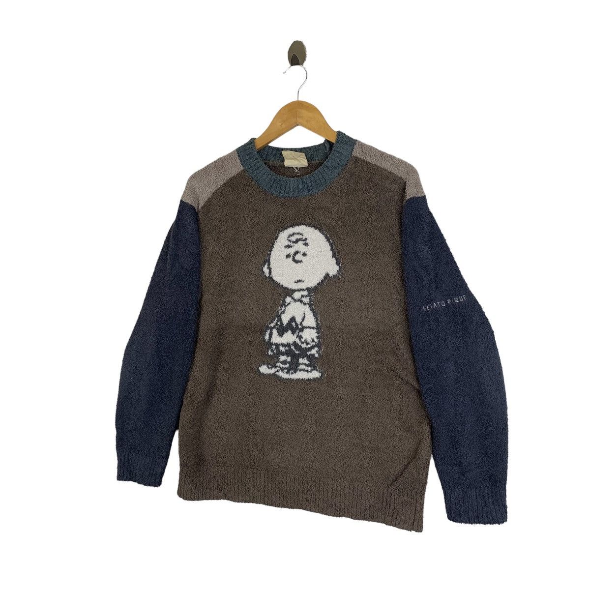 Cartoon Network × Peanuts × Vintage GELATO PIQUE x Snoopy Peanuts Cartoon Fleece Sweatshirt Size US L / EU 52-54 / 3 - 3 Thumbnail