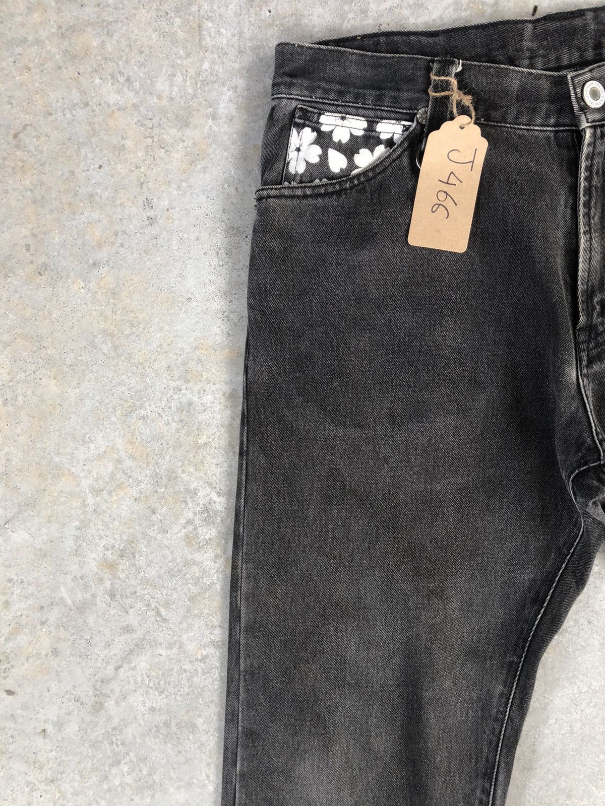 Japanese Brand Japanese Namitatsu Fish Embroidered Jeans Size US 33 - 4 Thumbnail