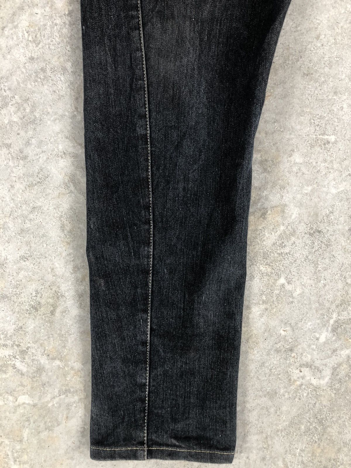 Japanese Brand Japanese Jungle Storm Double Waist Distressed Jeans Size US 33 - 6 Thumbnail