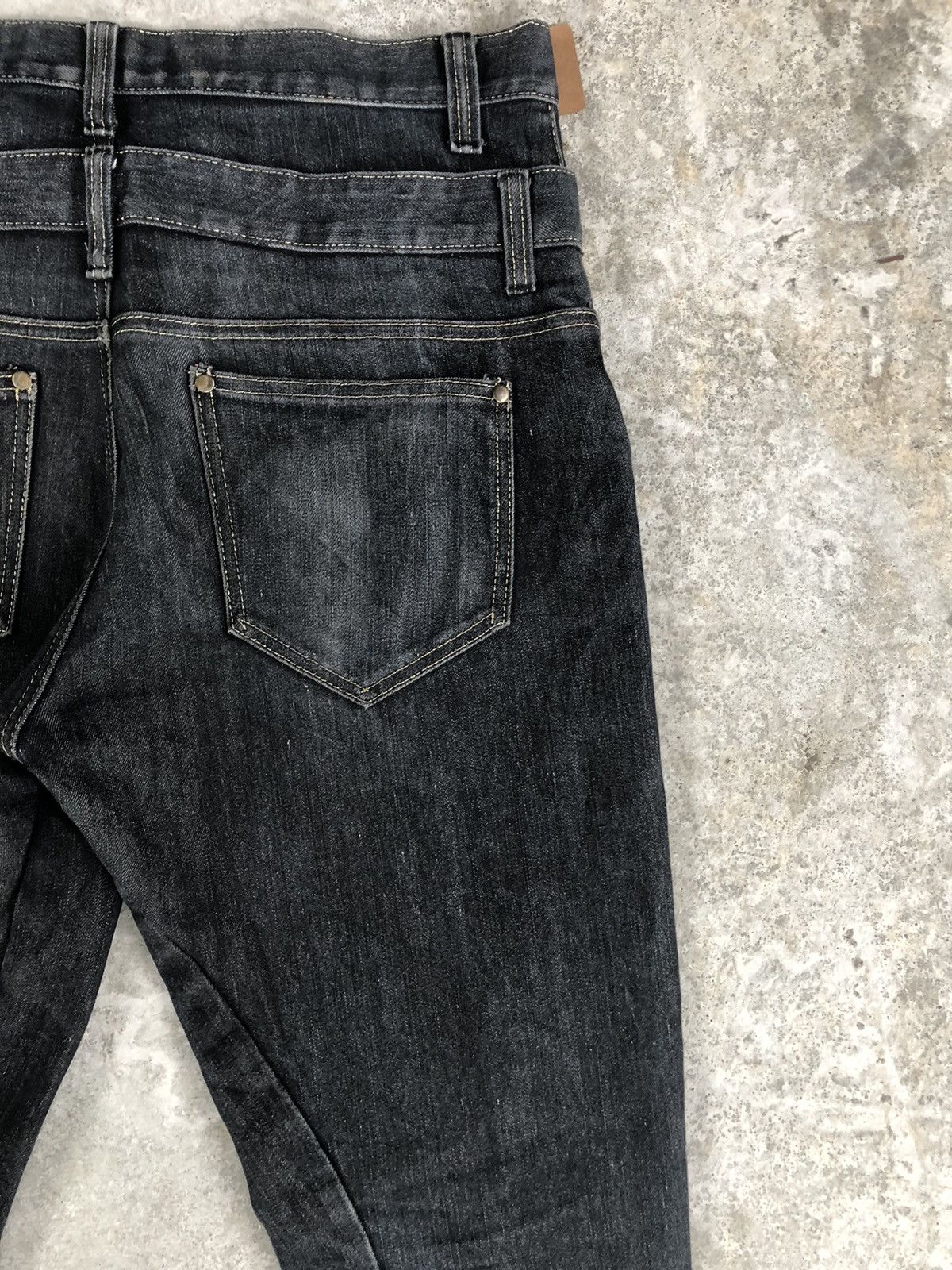 Japanese Brand Japanese Jungle Storm Double Waist Distressed Jeans Size US 33 - 10 Thumbnail