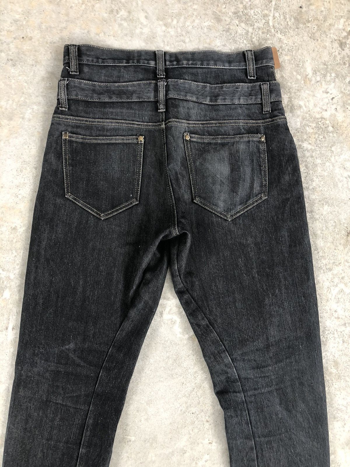 Japanese Brand Japanese Jungle Storm Double Waist Distressed Jeans Size US 33 - 8 Thumbnail